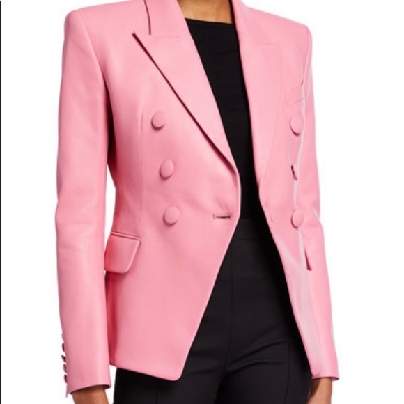 ❤️NWT Authentic Balmain Leather Blazer Size 36-S - Picture 2 of 14